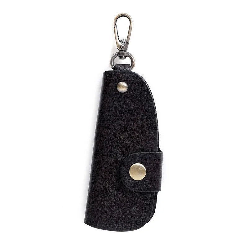 Handmade leather multifunctional door key storage bag in four colour options