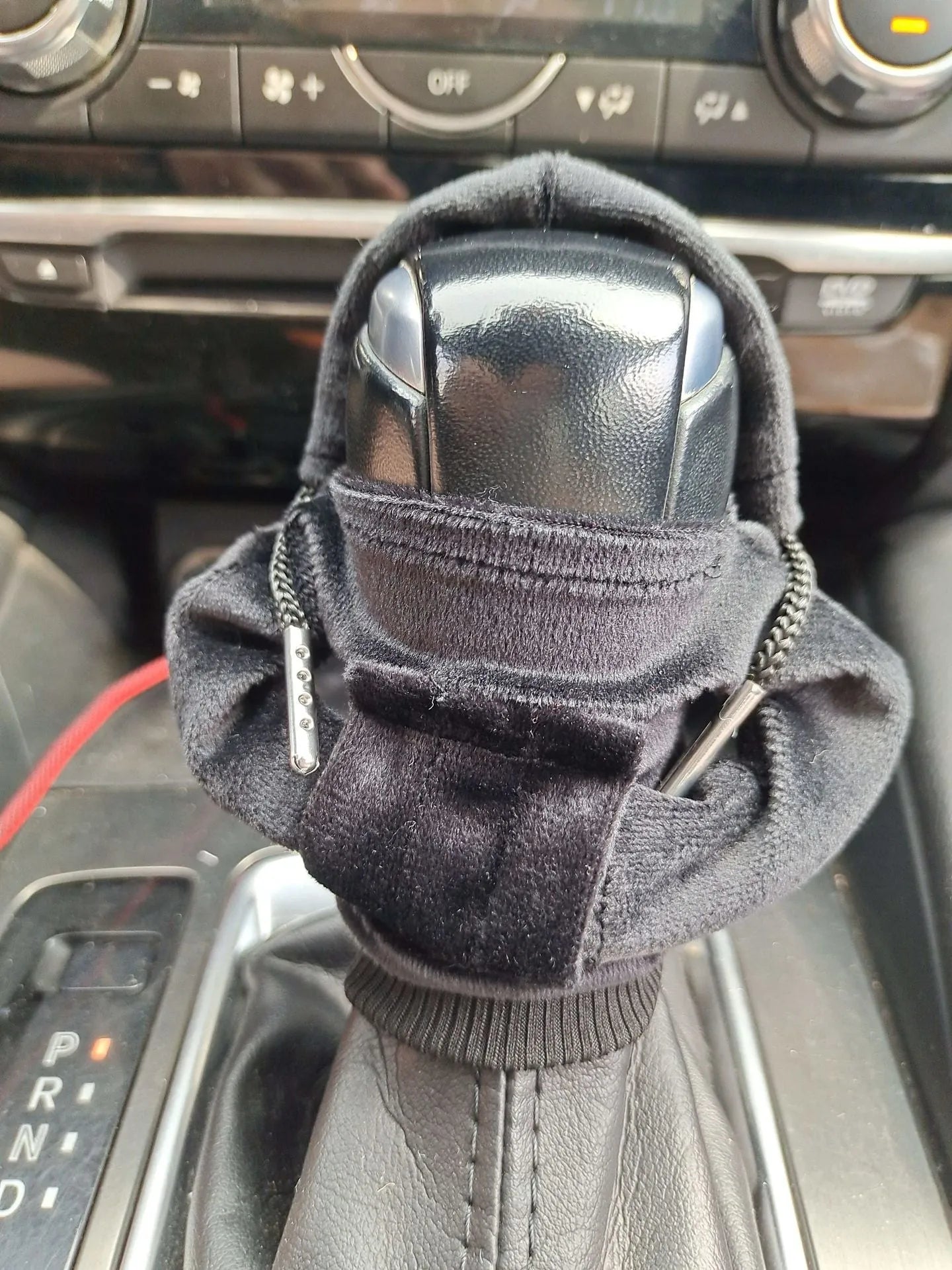 Pure cotton knitted car gear lever decoration in six colour options on manual transmission gear stick