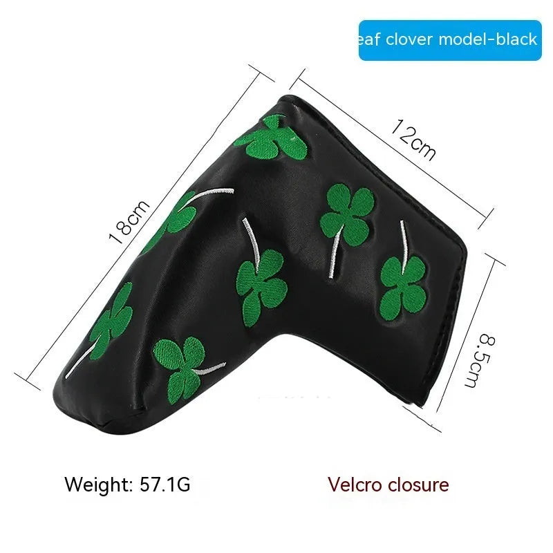 Golf straight bar putter sleeve in various novelty designs with PU waterproof exterior
