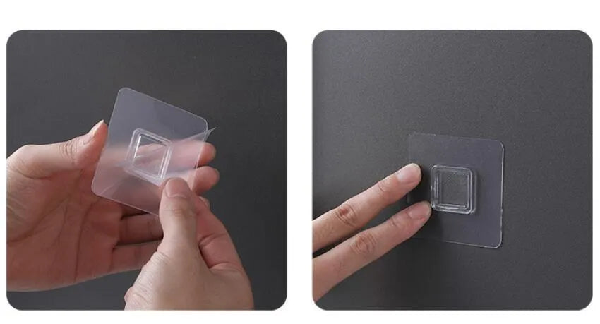 Automatic wall-mounted toothpaste dispenser in blue, grey, and pink colours with USB charging cable.