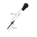 Glass electrohydraulic hydrometer for automotive battery electrolyte density testing