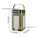 LY24 four leaves solar camping light folded closed with top solar panel visible