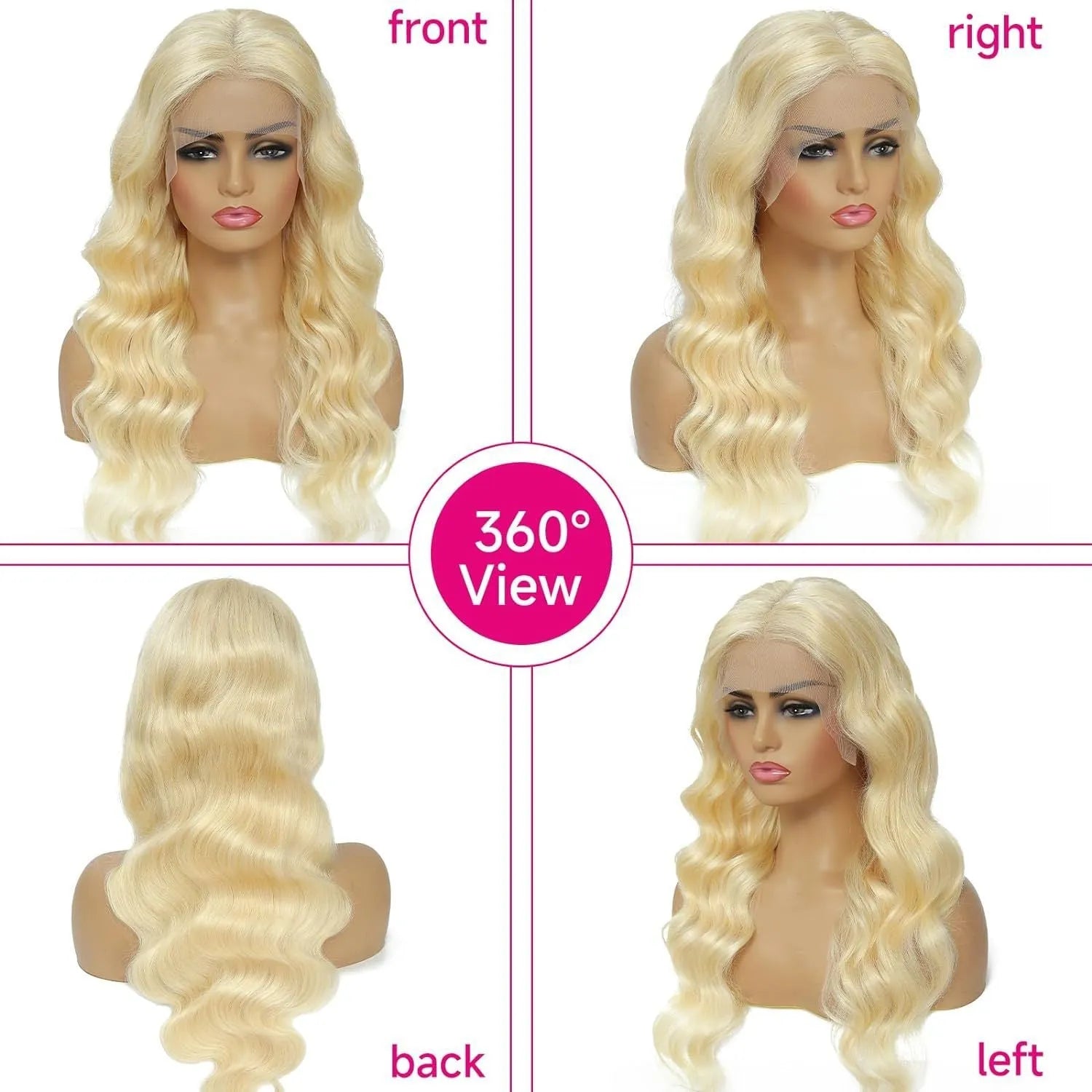 Women's synthetic front lace wig with medium-long curly hair in colour M1 539 613#