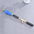 Adjustable high-pressure agricultural spray gun with submachine gun design and plastic construction