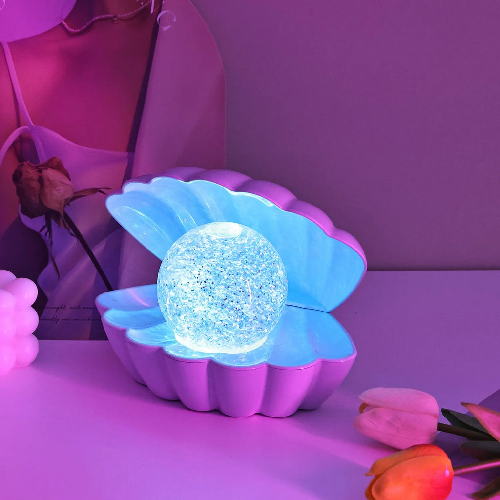 Shell-shaped neon decorative night lamp with 15x18cm dimensions