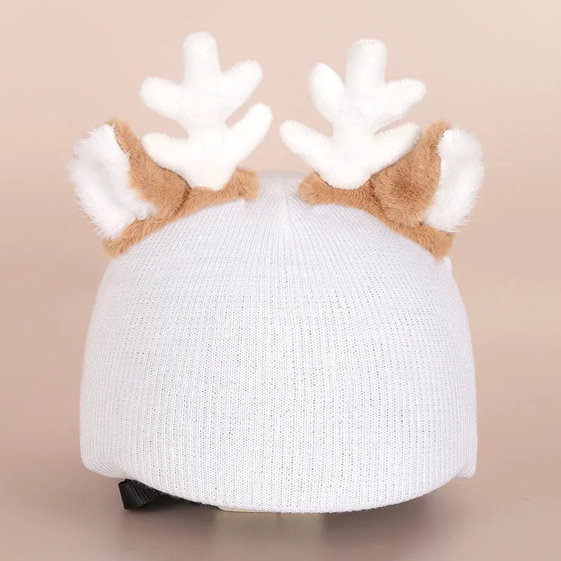 Soft plush decorative ski helmet cap in a cartoon style, a prop for costumes and decor.