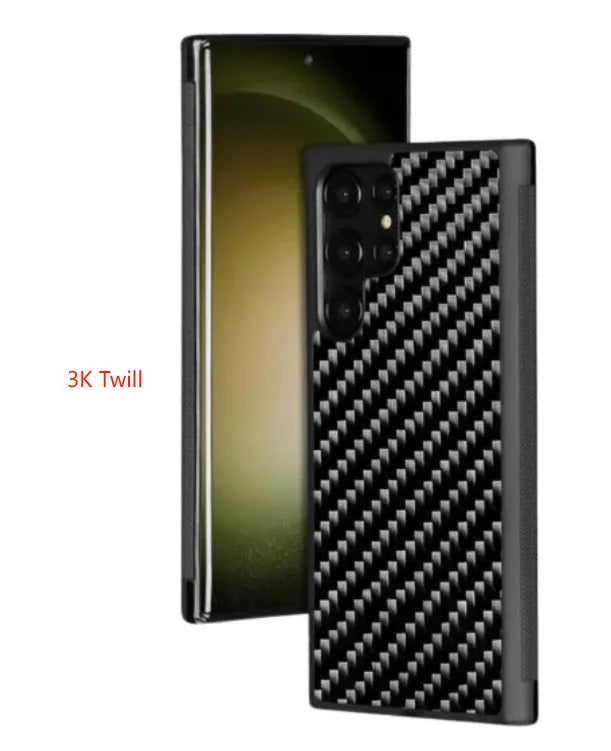 Samsung Galaxy S20/S21/S23 FE phone case with forged carbon fibre pattern in multiple colour options
