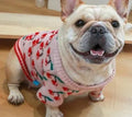 Christmas dog sweater in Santa Claus red colour, polyester casual pullover for pets