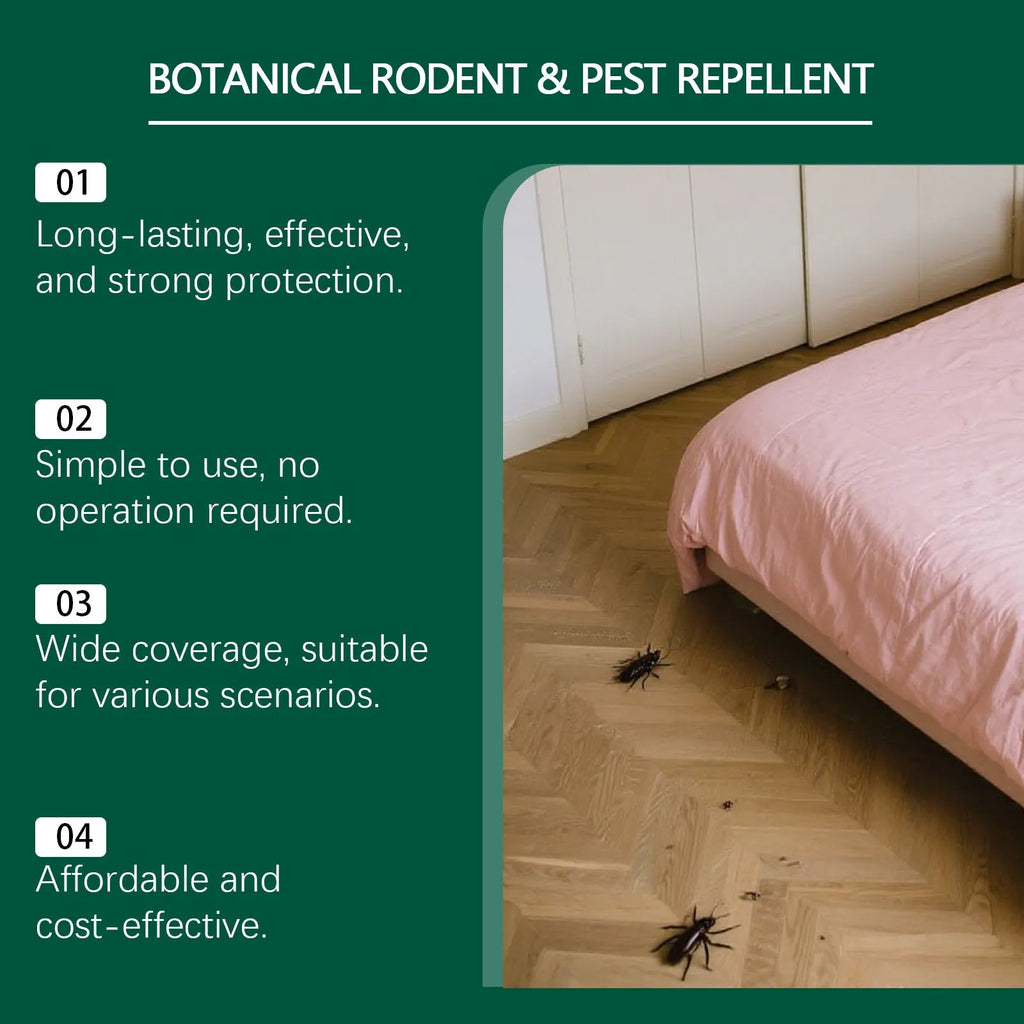 10 anti-mouse repellent pills in 16g units with 3 mesh storage bags for warehouse and household protection
