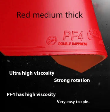 PF4-50 Fast Attack Sticky Classic table tennis racket in red or black with anti-rubber surface