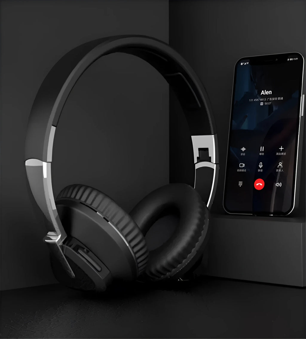 H3 wireless Bluetooth headset with all-inclusive ear design in black, white, blue, and khaki colour options