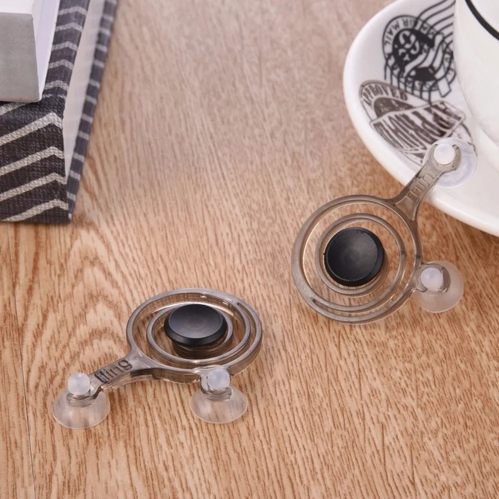 Clear plastic joystick pair for mobile phone touch screen gaming