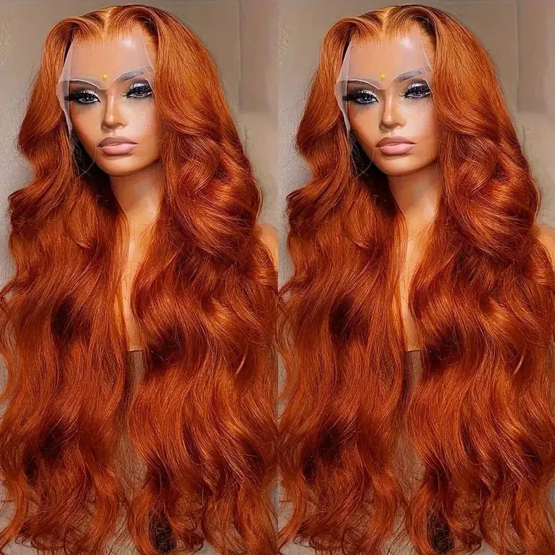 Women's big wave long curly highlight wig in medium curly piano colour on a mannequin head