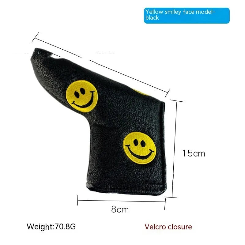 Golf straight bar putter sleeve in various novelty designs with PU waterproof exterior