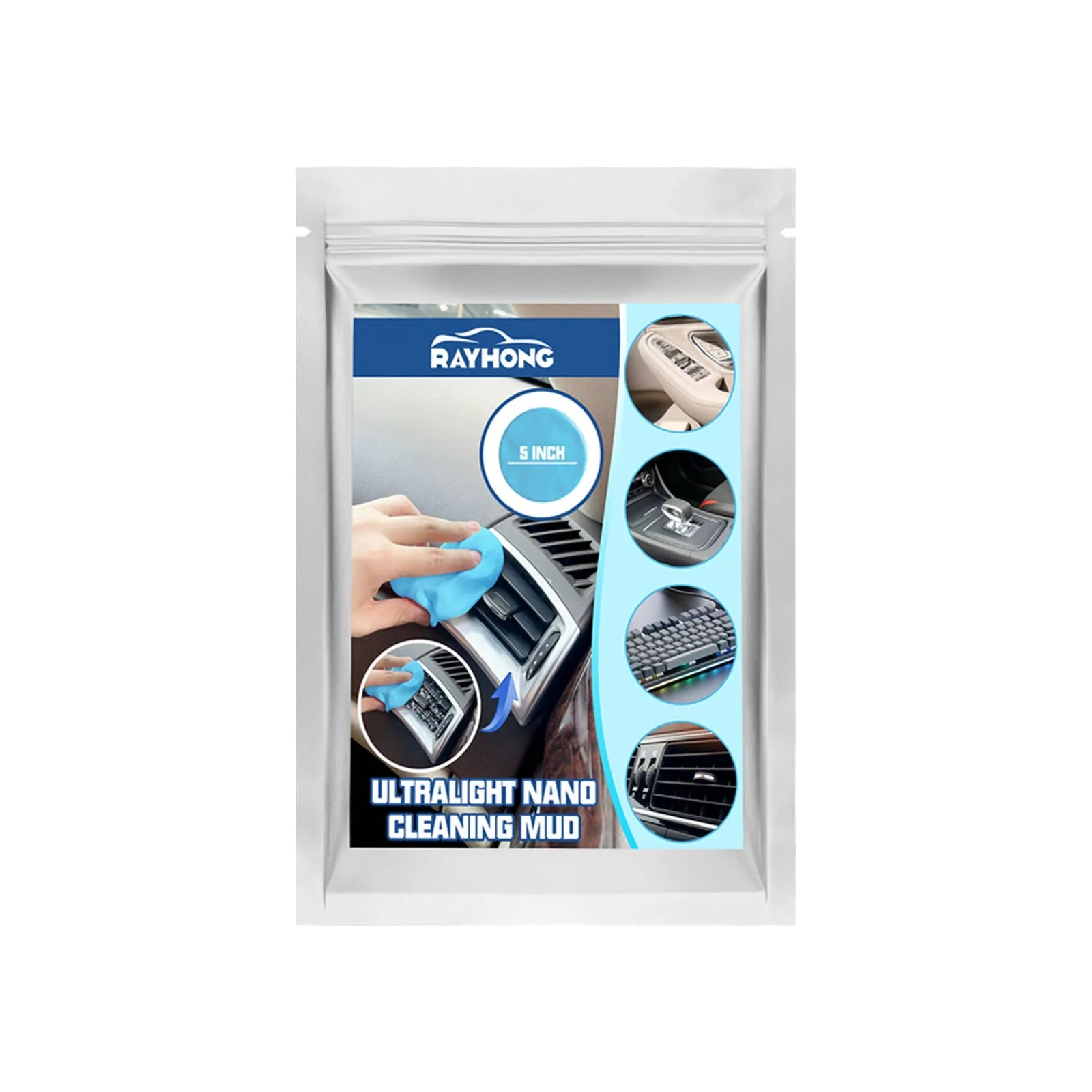 Car cleaning mud gel putty for dust removal from gaps and vents