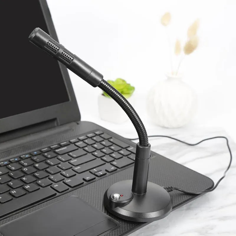 Computer USB microphone dynamic voice microphone with Bluetooth wireless connection in gentleman black
