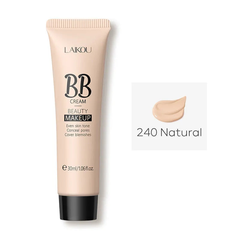 Natural Makeup Hose BB Cream 30ml tube with nine skin tone shade options showing concealer properties