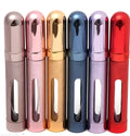 12ml aluminium bullet-shaped perfume bottle with glass liner in assorted colours