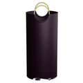 Portable round plastic trash can with 38x72cm dimensions for office and outdoor use