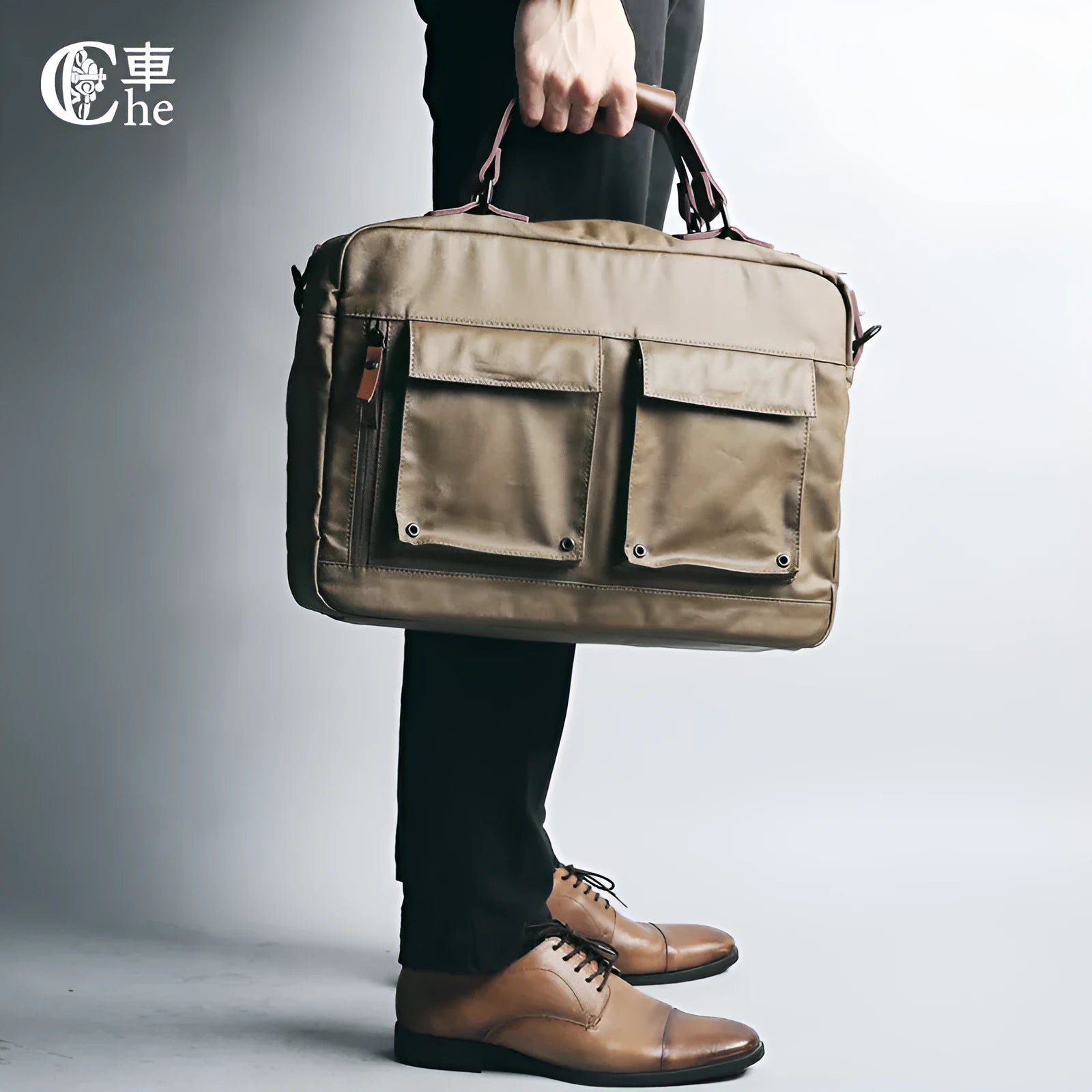 Dpark black laptop shoulder bag for 14 or 15 inch laptops like Lenovo and Apple MacBooks.