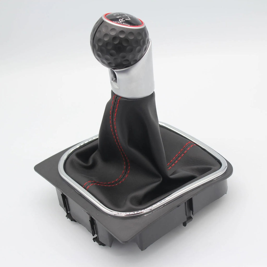 High-quality leather gear lever handball dust boot for Volkswagen Golf 5, 6, and 7 models