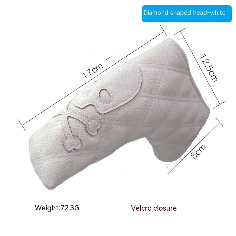 Golf straight bar putter sleeve in various novelty designs with PU waterproof exterior