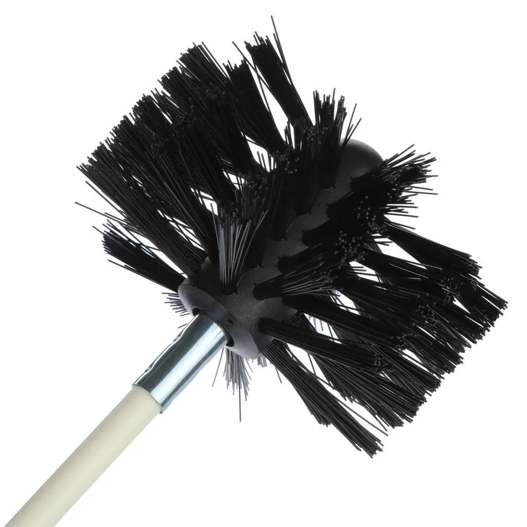 Flexible 600mm chimney cleaning brush with nylon bristles for dryer pipe and range hood interiors