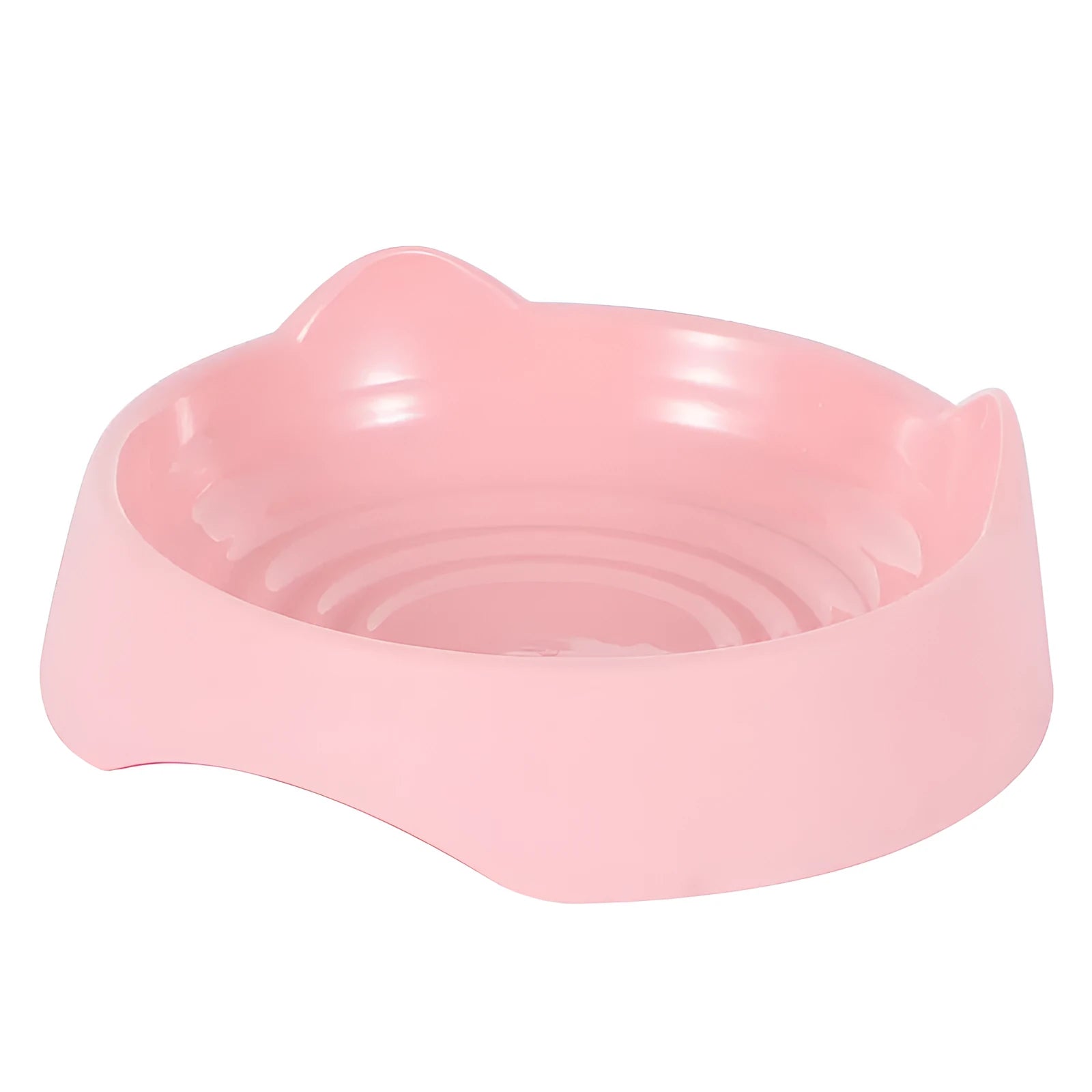 Blue ceramic dog slow feeder bowl with maze pattern for large breed dogs