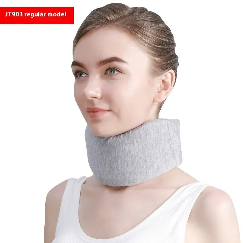 White PP plastic neck brace for shoulder and cervical spine support.