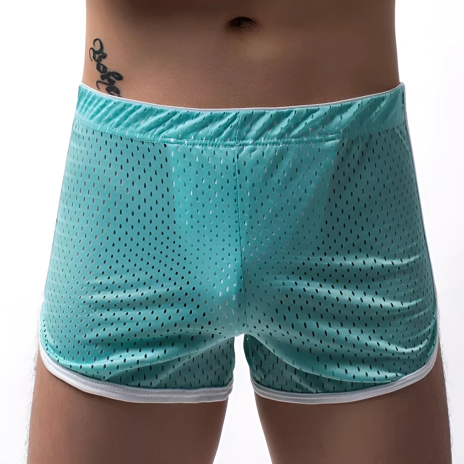 Men's cotton three-point boxer shorts in multiple colours on a mid waist