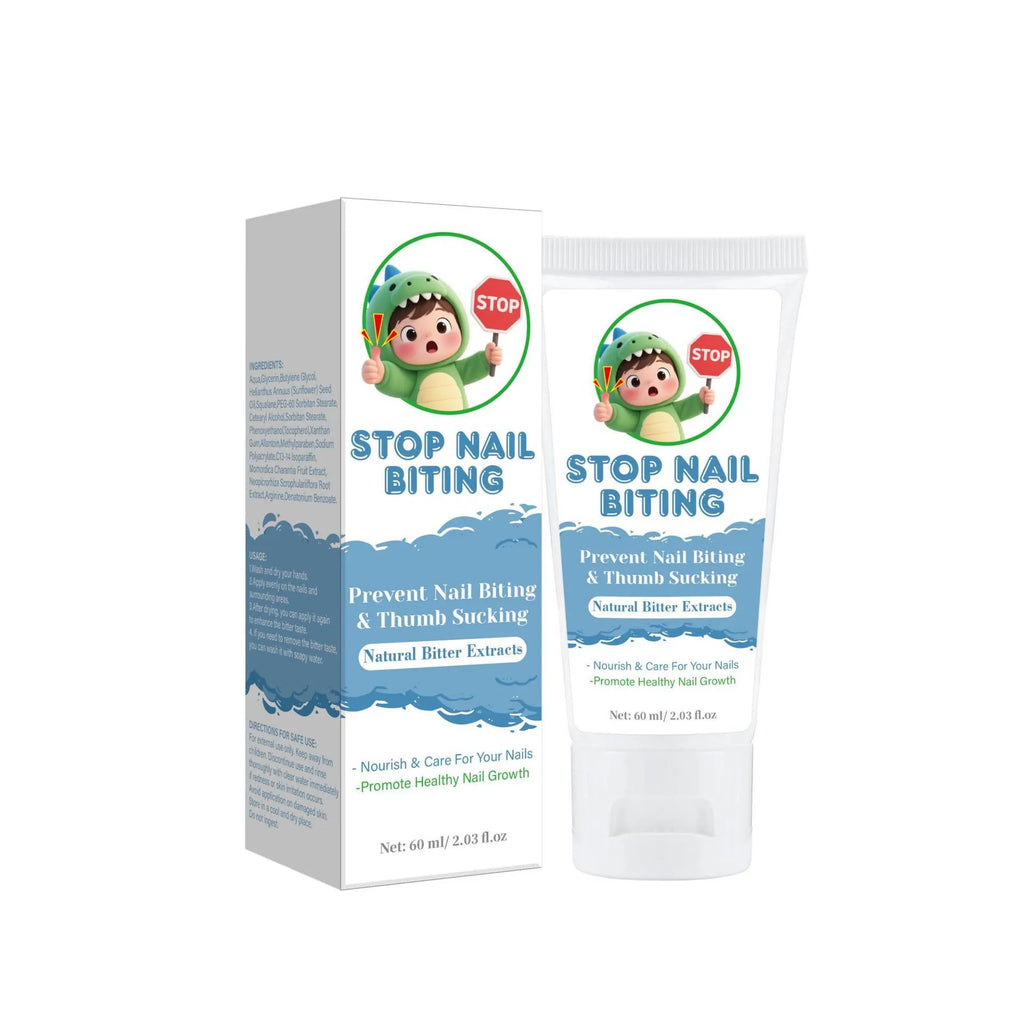 60ml anti-bite nail cream bottle with neutral packaging for deterring nail biting and finger gnawing