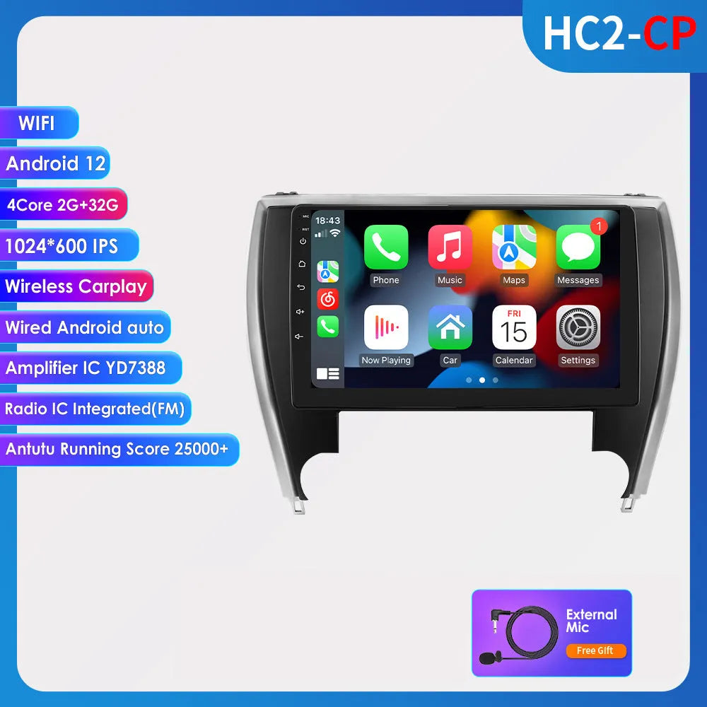 10-inch car navigation system for Toyota Camry 2015 dashboard installation