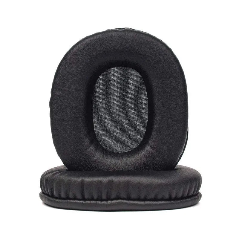 Black soft PU leather replacement earmuff covers for Sony MDR-1R headphones