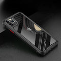 Transparent silicone iPhone 11 case showing back cover design in six colour options