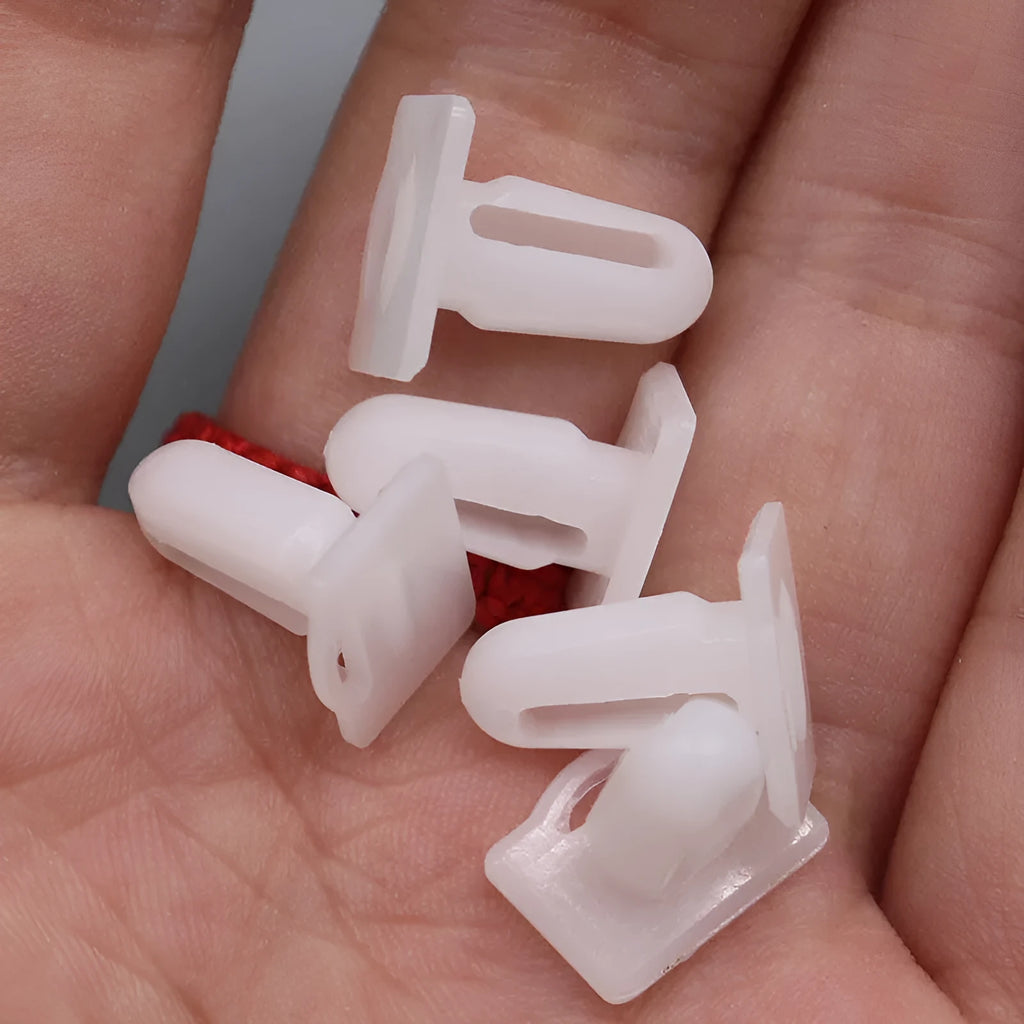 60 black PA66 plastic automotive nail clips for car trim panel fastening