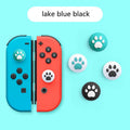 Four silicone rocker caps for Nintendo consoles in various colour combinations
