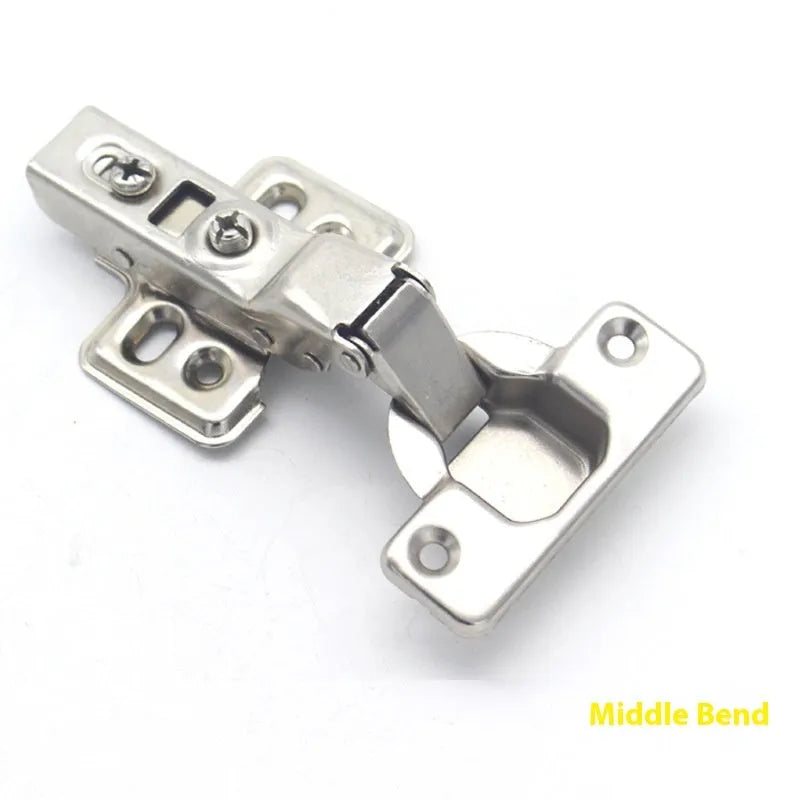 Hydraulic damping cushion hinge for cabinets and wardrobes with nickel plating finish