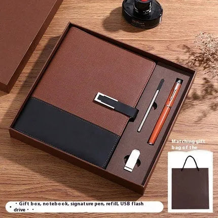 A5 soft leather notebook with PU cover and wood-free paper in choice of five colours