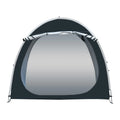 Black outdoor bicycle storage tent measuring 185cm with space for 2-3 bikes