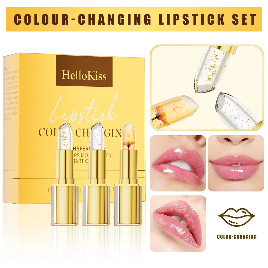 Warm colour-changing anti-smudge lipstick with 3.5g high-pigment lip balm formula