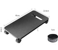 Black ORICO CPU floor stand with wheels, anti-skid vertical stand for PC tower, large size