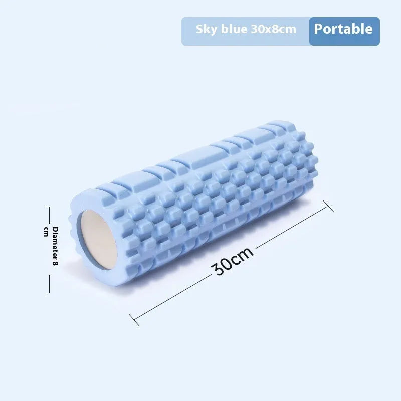 EVA foam roller for fitness recovery in multiple diameter and colour options