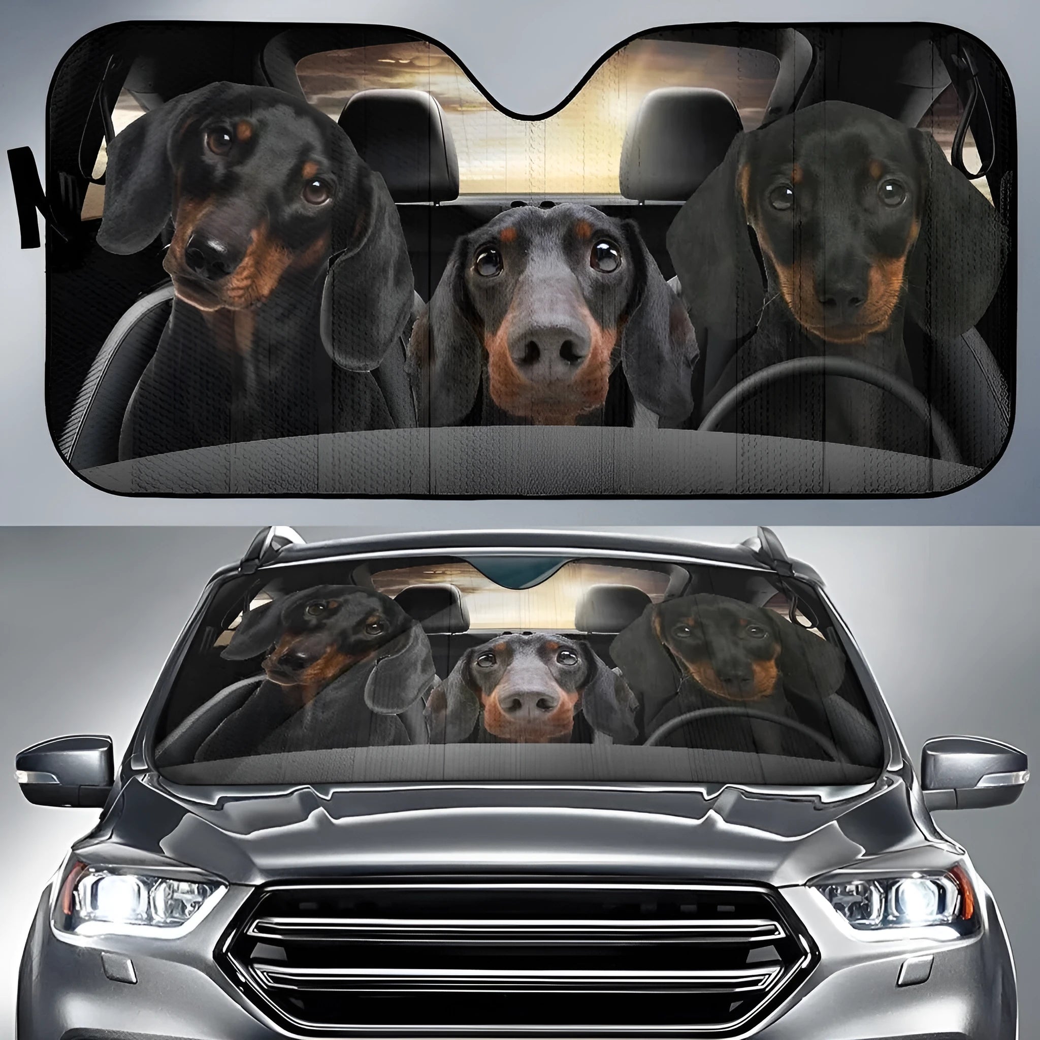 Car front snow protection cover with aluminium foil construction measuring 130 by 70 centimetres