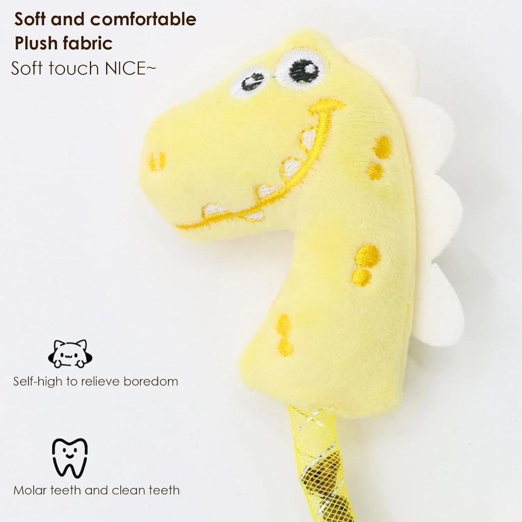 Bundle of four cat toys including a plush fish, rope, springs, and kicker toys in pink, purple, or yellow.