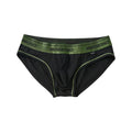 Men's low waist cotton briefs in solid colour combinations showing knitted fabric detail