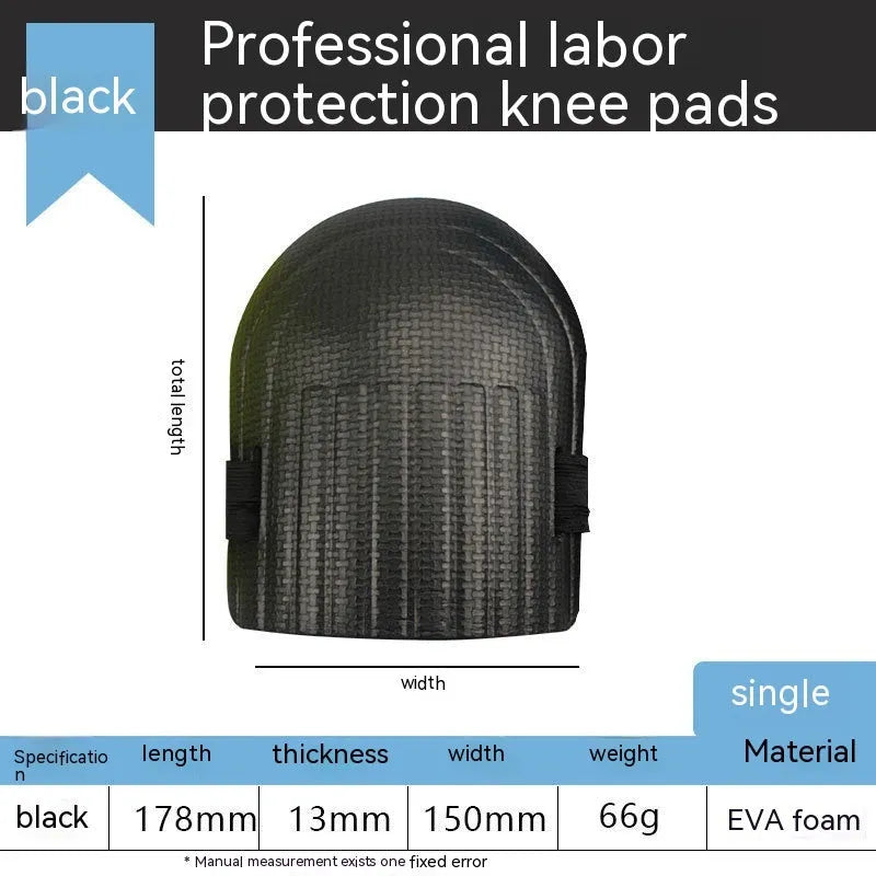 A pair of thick EVA foam kneecap pads in blue colour for floor work.