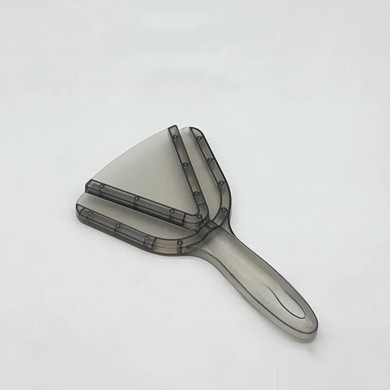 Red and grey adjustable telescopic can opener and bottle opener tool with non-slip handles on a white background.