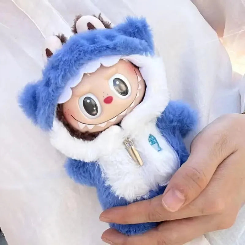 Blue shark cloth car curtain hanging ornament without doll universal fit