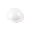 Solid colour plastic dog motorcycle helmet cap in Japanese South Korea style on a pink background.