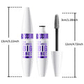 White waterproof and sweat-proof mascara tube with 10ML net content for curling lashes.